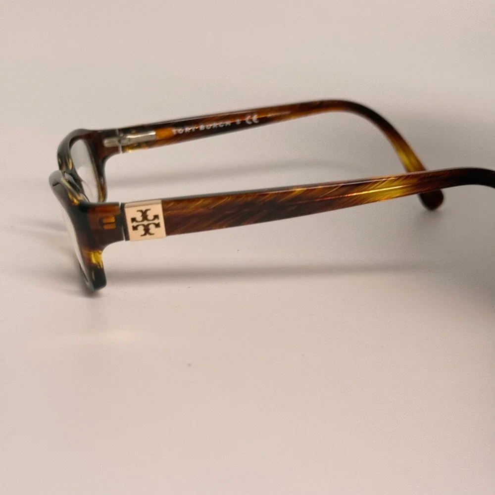 Tory Burch TY2010 Tortoise Shell Rectangular Eyeglasses Frames Gold ‎ 49-16-135